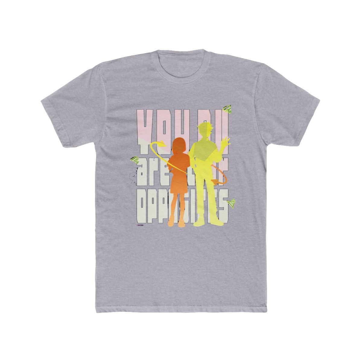 CDJapan : T Shirt (Charcoal) L Size " You and I Are Polar Opposites " 02 / Yamada Nishi Design Charcoal / L Collectible - alternate angle 4, merchandise
