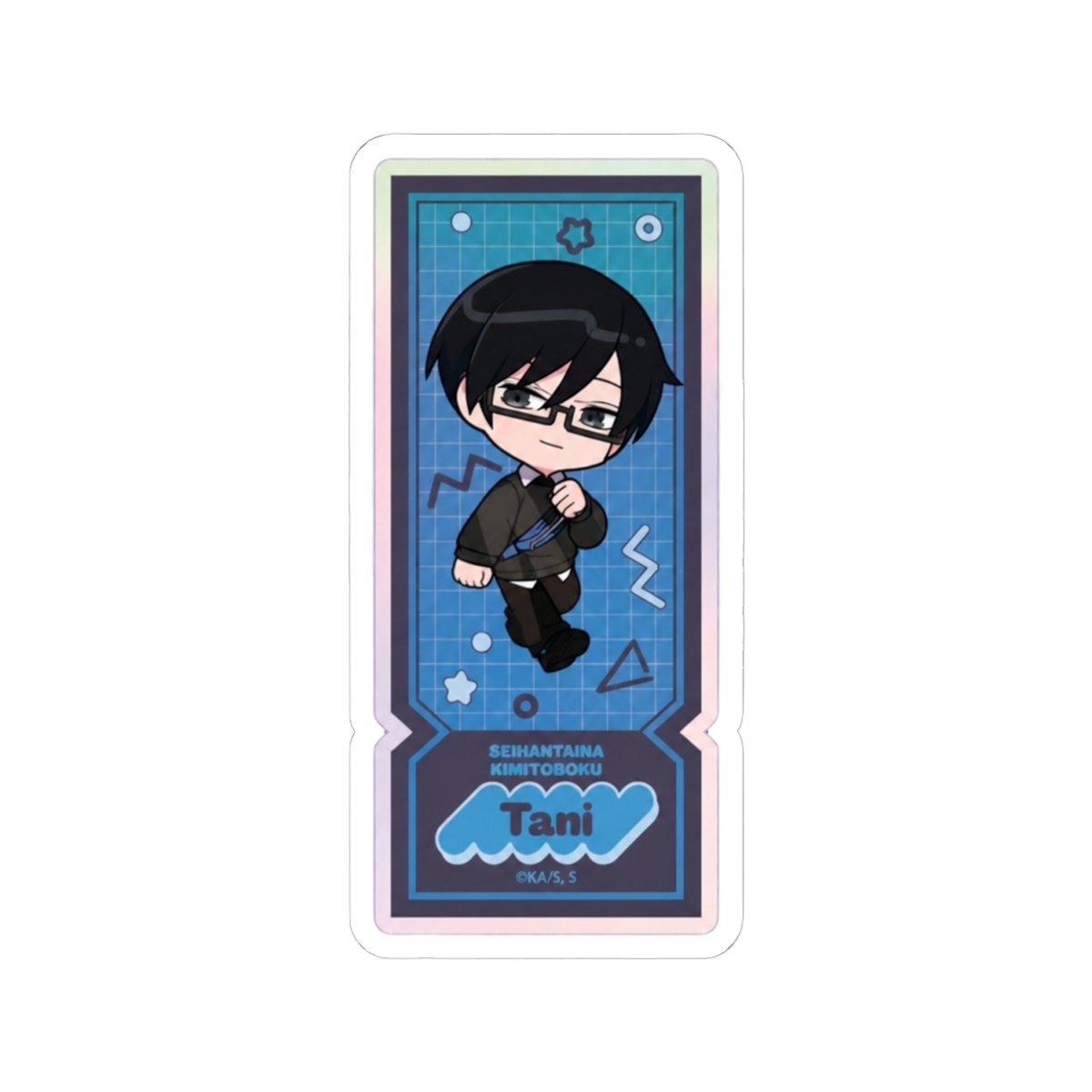 SaleLimitedPre-ownedPre-orderBack-orderOrder ClosedTV Anime "You and I are Polar Opposites" Aurora Sticker Black x Neon Coordinate ver. (Tani)coly - alternate angle 1, merchandise